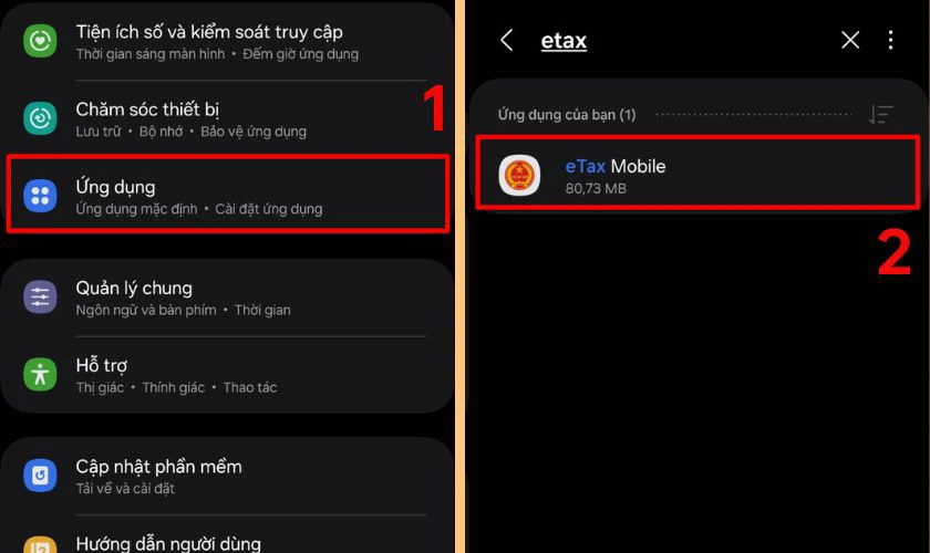Cách khắc phục lỗi xác thực người dùng eTax Mobile