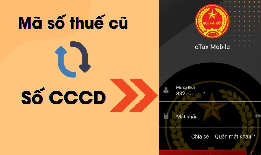 Thay đổi mã số thuế cũ bằng số định danh cá nhân mới