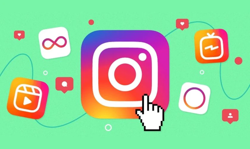 Tăng tần suất xuất hiện tài khoản Instagram trên trang web khác