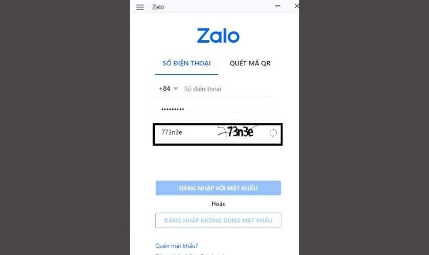 Nhập mã CAPTCHA trên Zalo là gì?