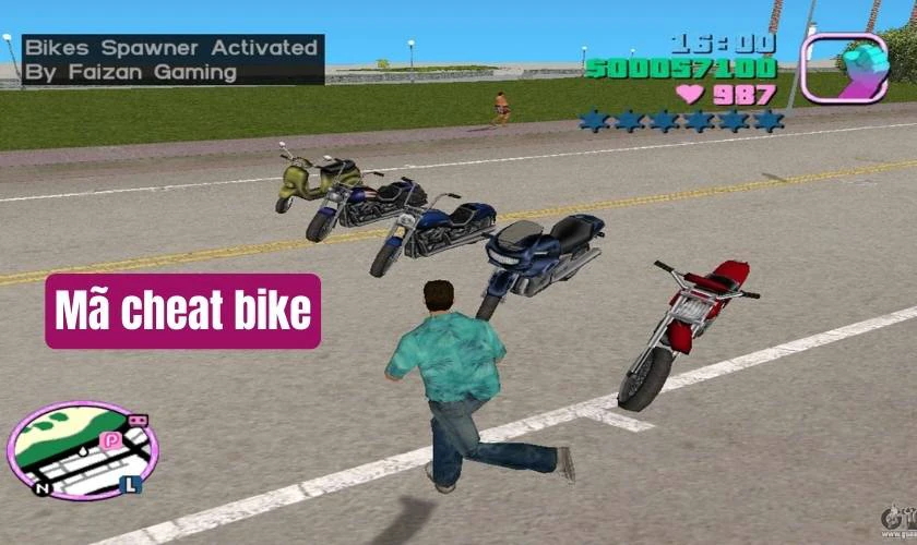 Mã GTA Vice City các phương tiện khác