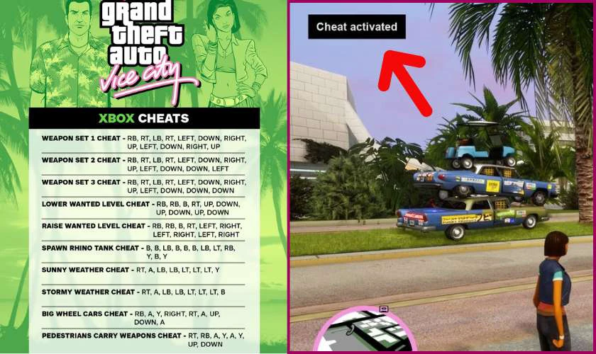 Cách nhập mã cheat GTA Vice City nhanh chóng