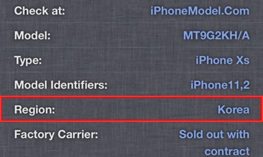 Bạn sẽ nhận được thông tin chi tiết về iPhone