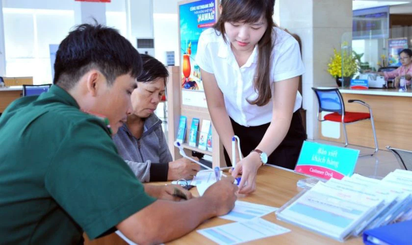 Điền thông tin liên quan tới giao dịch