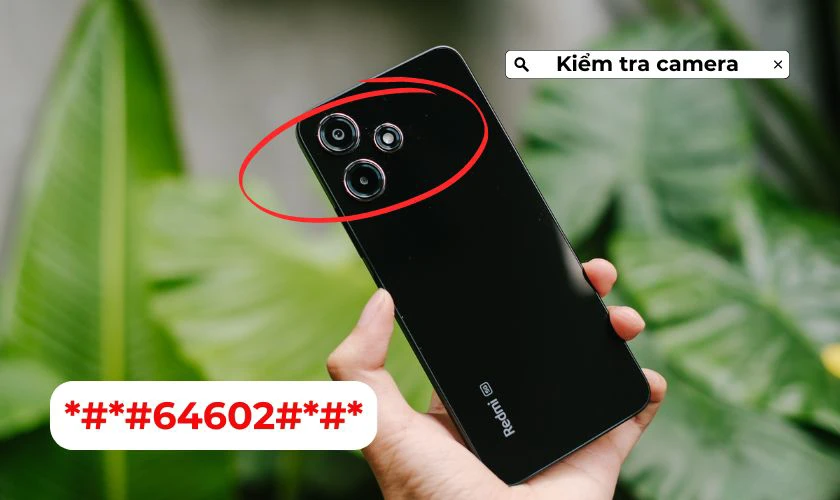 Kiểm tra camera bằng mã test