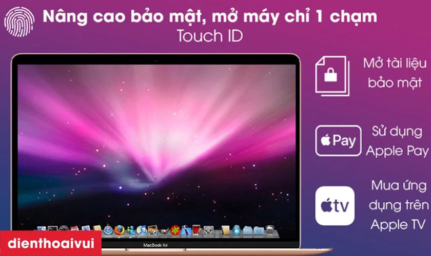Touch ID bảo mật, tiện lợi
