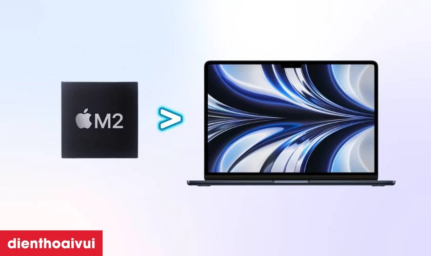 Hiệu năng mạnh mẽ với chip M2