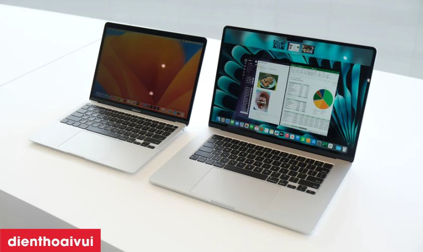 MacBook Air M2 15" 8GB 256GB 2023 sạc 70W - Cũ đẹp pin lên đến 18 giờ