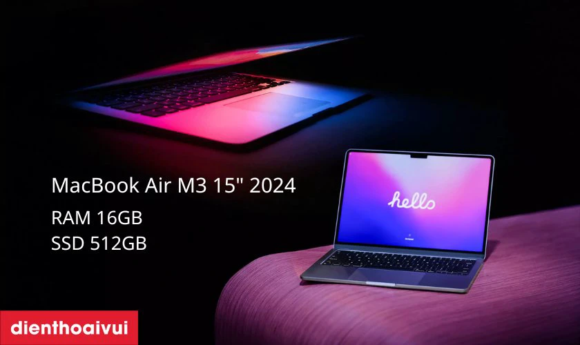 Đa nhiệm mượt mà, lưu trữ thoải mái với RAM 16GB, SSD 512GB