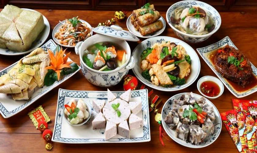 Mâm cúng miền Bắc