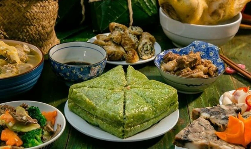 Bánh chưng, bánh tét tượng trưng cho sự hòa hợp giữa trời và đất