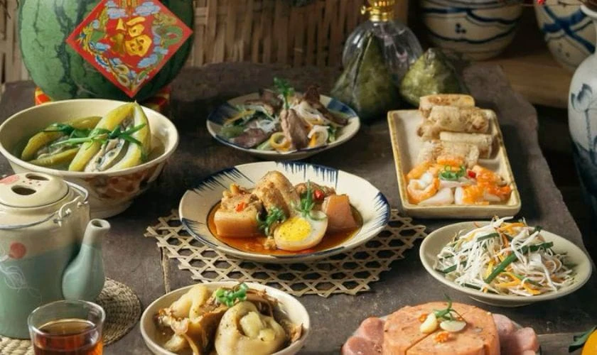 Hình ảnh mâm cúng mùng 1 Tết ấn tượng