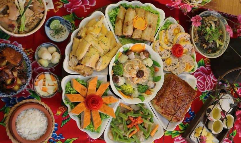 Hình ảnh mâm cúng mùng 1 Tết hiện đại