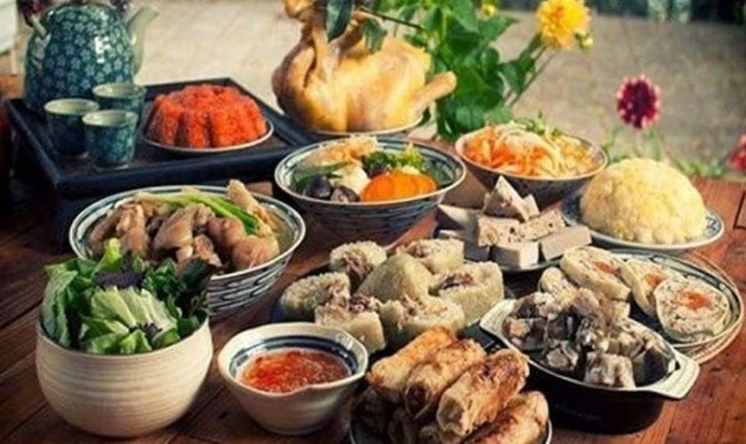 Hình ảnh mâm cúng mùng 1 Tết 2026 đầy đủ, đẹp mắt