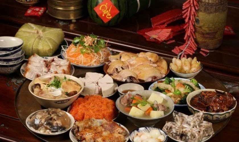 Hình ảnh mâm cúng mùng 1 Tết 2026 đầy đủ