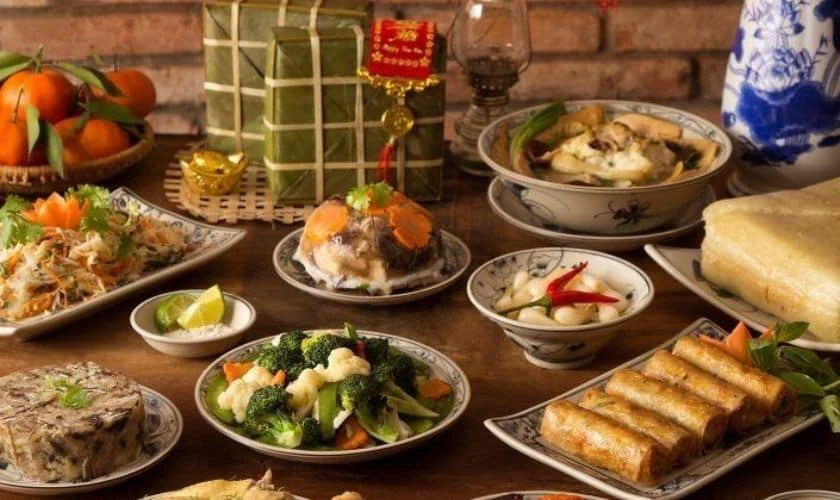 Hình ảnh mâm cúng mùng 1 Tết 2026