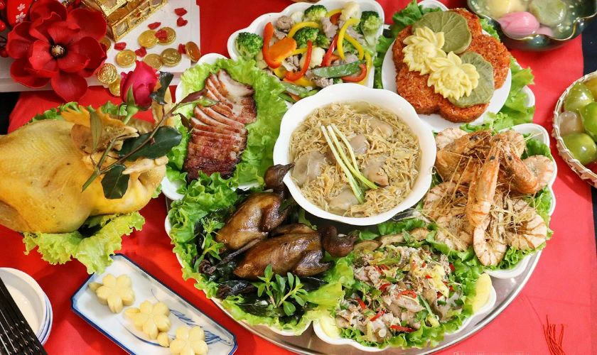 Cách sắp xếp mâm cơm ông Táo 23 tháng Chạp