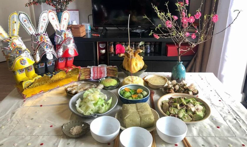 Cách trình bày mâm cơm ông Táo 23 tháng Chạp