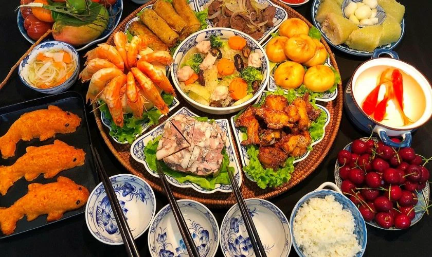 Mâm cúng ông Táo gồm những gì - Mâm cơm