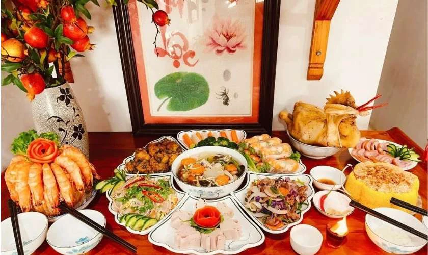 Mâm cúng tết chuẩn