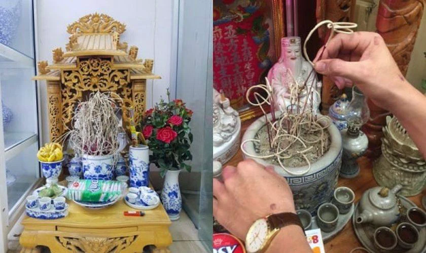 Di chuyển bát hương tùy tiện