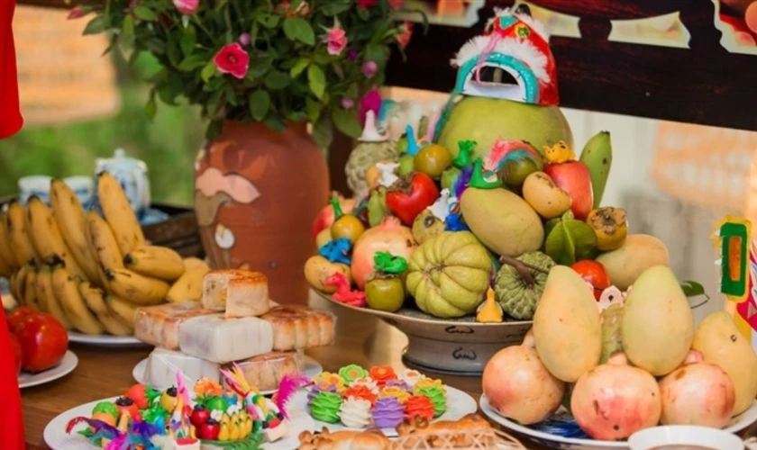 Cách bày mâm ngũ quả Trung thu miền Trung