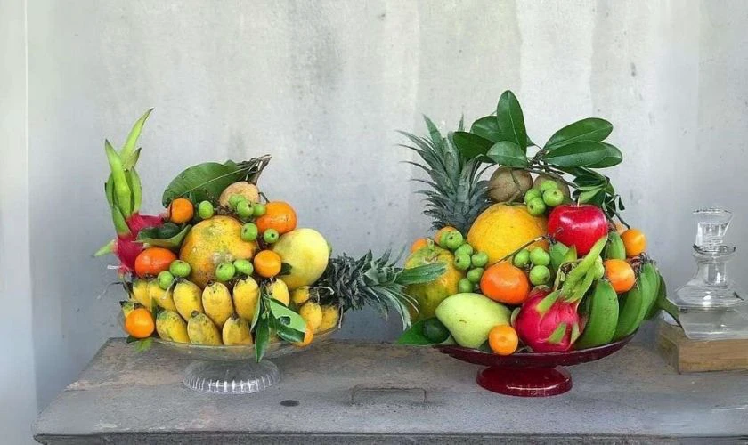 Cách trang trí mâm ngũ quả Trung thu với quả bưởi
