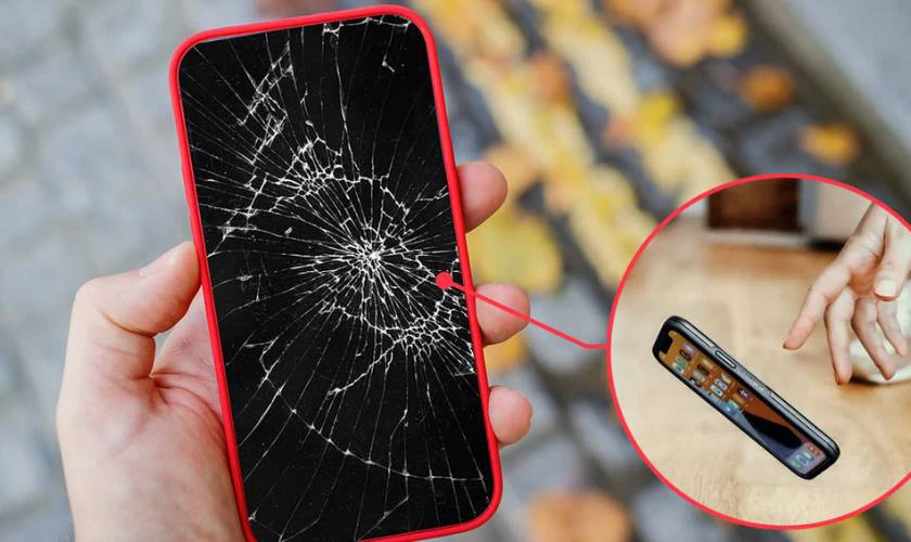Màn hình bị rơi, va đập dẫn đến hỏng lớp cảm ứng