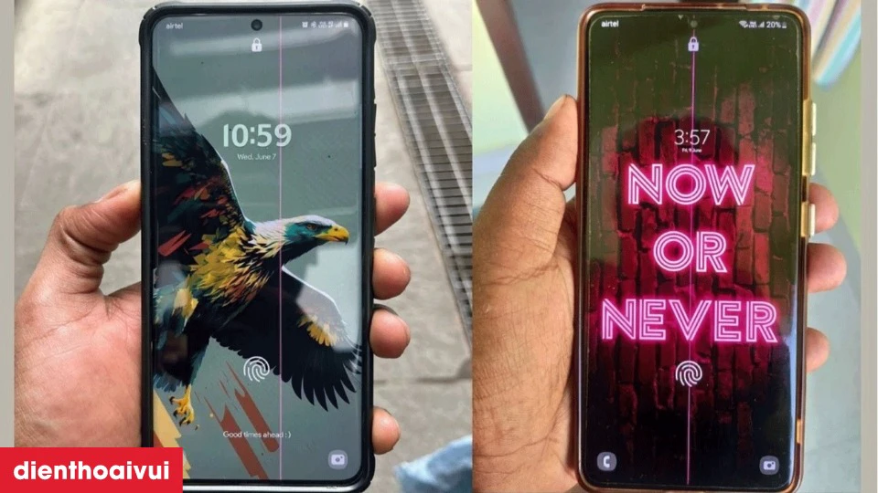 sửa sọc màn hình samsung