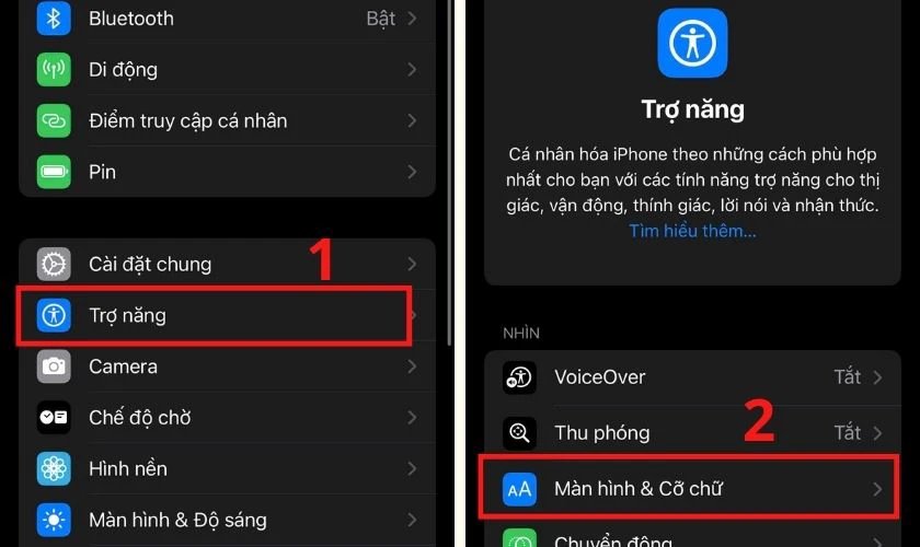 Tùy chỉnh bộ lọc màu trong Trợ năng để cân bằng lại sắc độ
