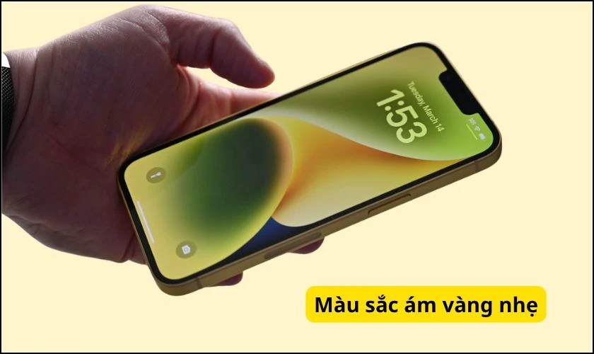 Dấu hiệu màn hình iPhone 14 bị vàng