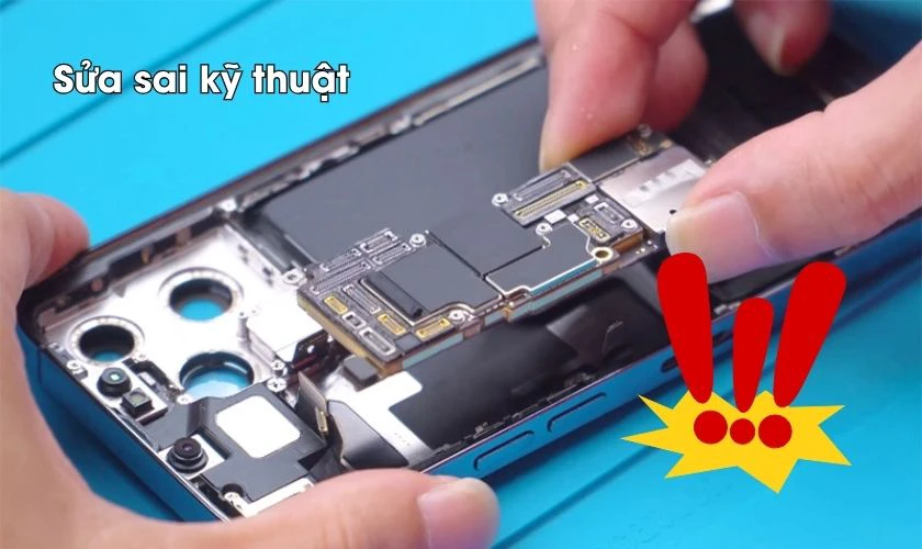 Sửa chữa sai cách làm màn hình 14 Pro bị liệt cảm ứng