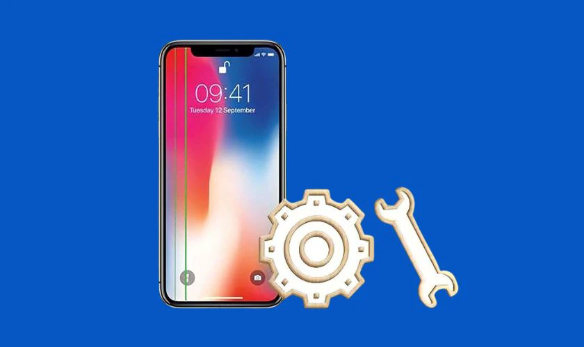 Sửa sọc màn hình iPhone khắc phục lỗi