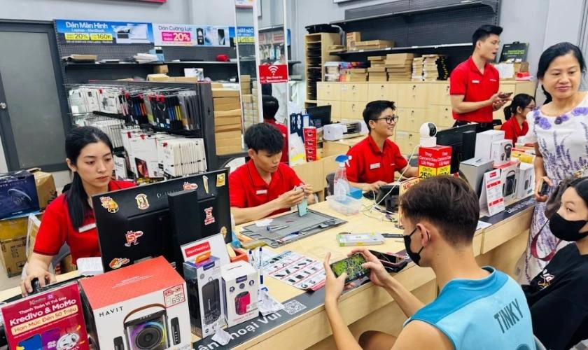 Địa chỉ sửa sọc màn hình iPhone bị sọc xanh trắng uy tín