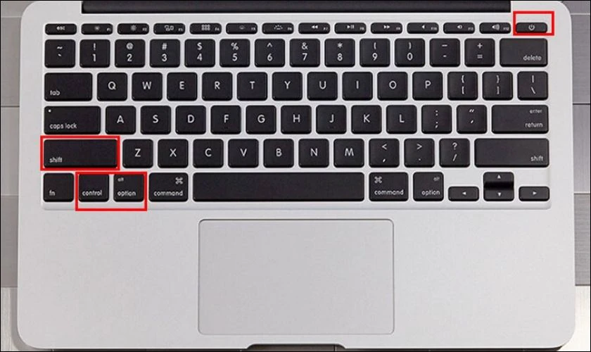 Tổ hợp phím khởi động lại MacBook