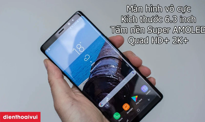 Thông số kĩ thuật của màn hình Samsung Note 8