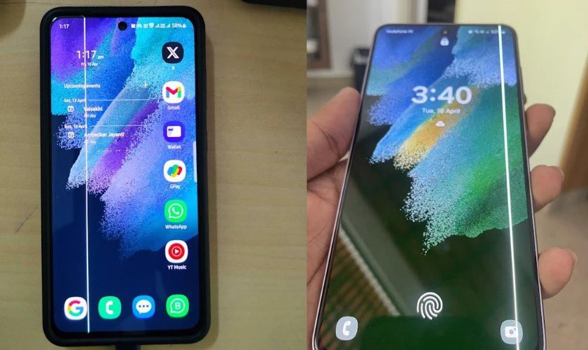 Màn hình Samsung S21 Fe bị sọc là gì?