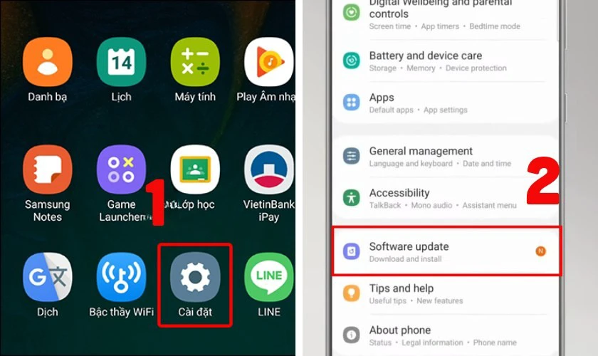 Cập nhật Samsung S21 Fe lên hệ điều hành mới nhất