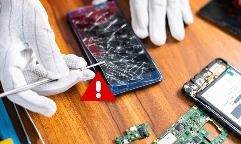Màn hình bị lỗi sau khi thay thế hoặc sửa chữa không chính hãng