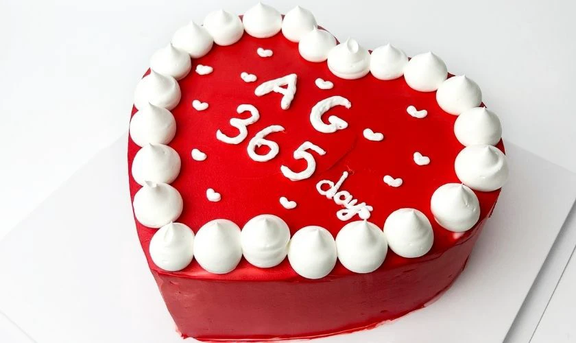 Mẫu bánh ngày Valentine hình trái tim đẹp