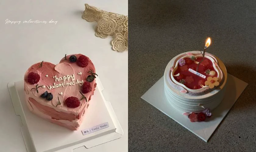 Mẫu bánh style Hàn Quốc đơn giản