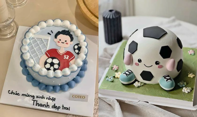 Mẫu bánh hình trái bóng