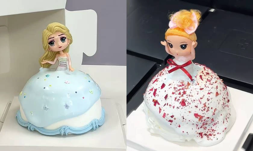 Bánh kem búp bê xinh đẹp