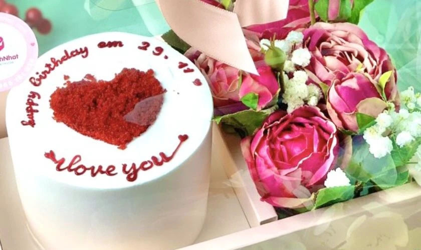 Mẫu bánh bento Valentine xinh