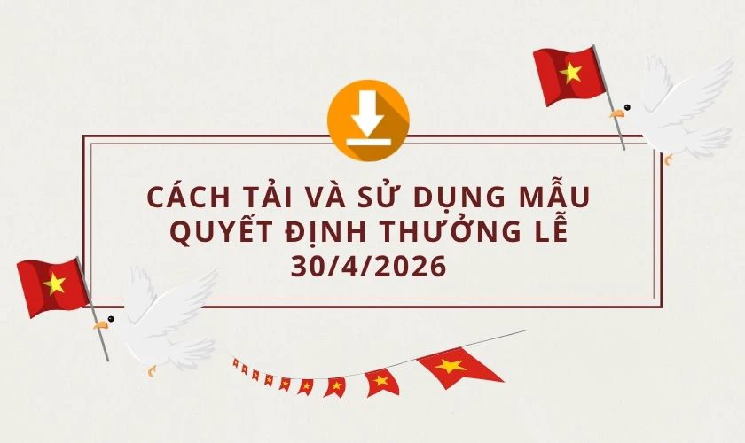 Mẫu danh sách thưởng 30/4 và 1/5/2025