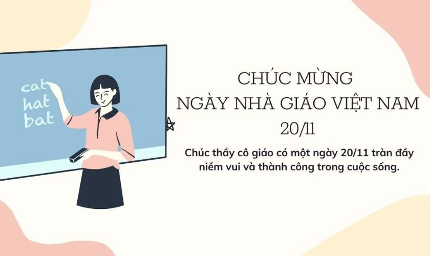 Thiệp có lời gửi gắm tình cảm nhân ngày 20/11