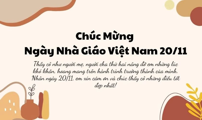 Dành lời chúc mừng cho những người cha, người mẹ thứ hai nhân ngày Nhà Giáo