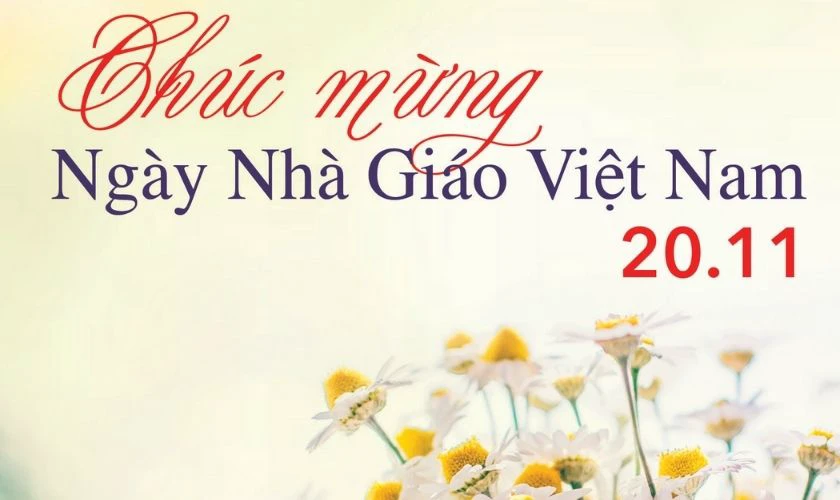 Mẫu thiệp hoa đẹp 20/11