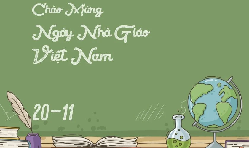 Thiệp trang trí trên bảng gắn liền với học sinh