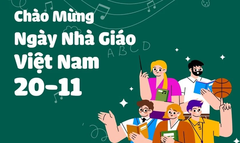 Thiệp ngày Nhà Giáo Việt Nam đẹp